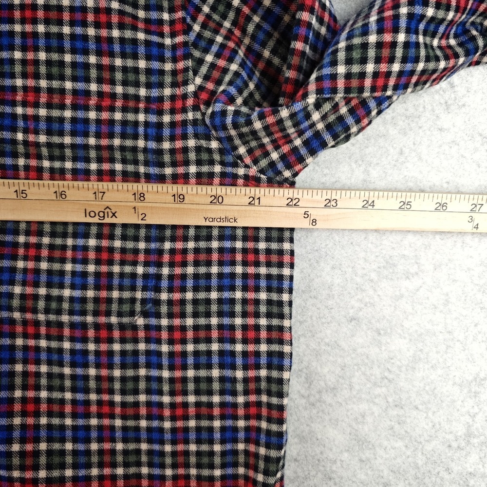 Orvis‎ Luxury Flannel Shirt Mens Medium Long Sleeve Button Down Multicolor Check - Picture 4 of 9
